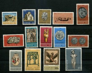 Cyprus SC# 278-91  Historical Artifacts 3m to 1£ set MNH  SCV $16.50