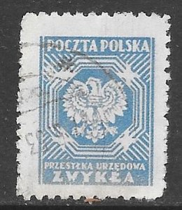 Poland O21: (5z) Eagle (Zwykia), used, F-VF