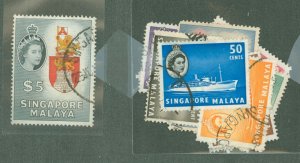 Singapore #28-42 Used Single (Complete Set)