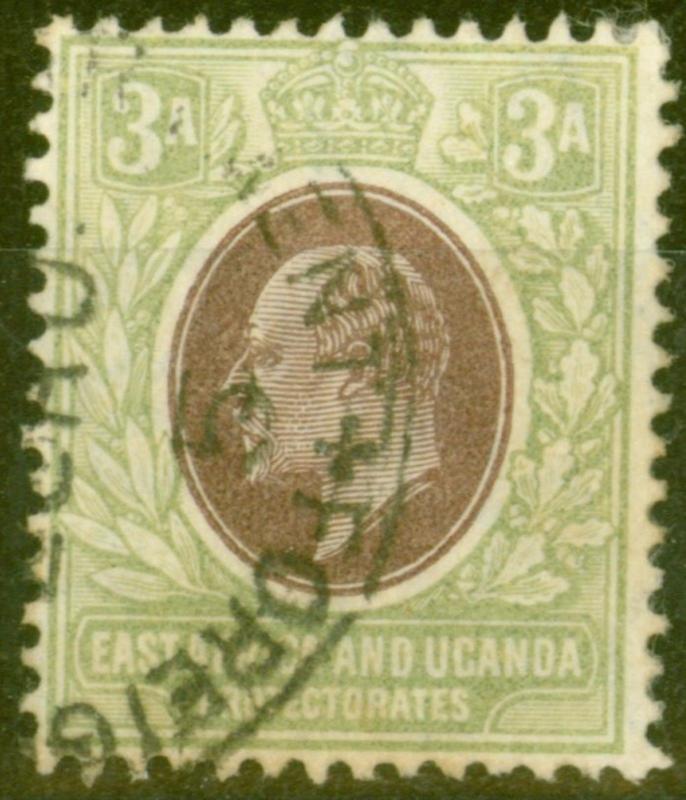 B.E.A KUT 1904 3a Brown-Purple & Green SG22 Fine Used