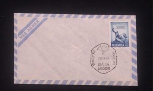 C) 1962, ARGENTINA, AIR MAIL, 150TH ANNIVERSARY OF THE NATIONAL FLAG,