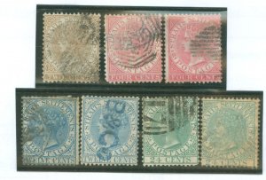 Straits Settlements #10/11/11a/14/14a Used Single