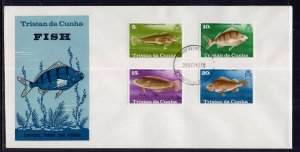 Tristan da Chuna 243-246 Fish U/A FDC