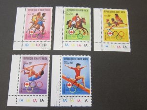 Upper Volta 1976 Sc 390-92,C231-2 CTO Olympic set FU