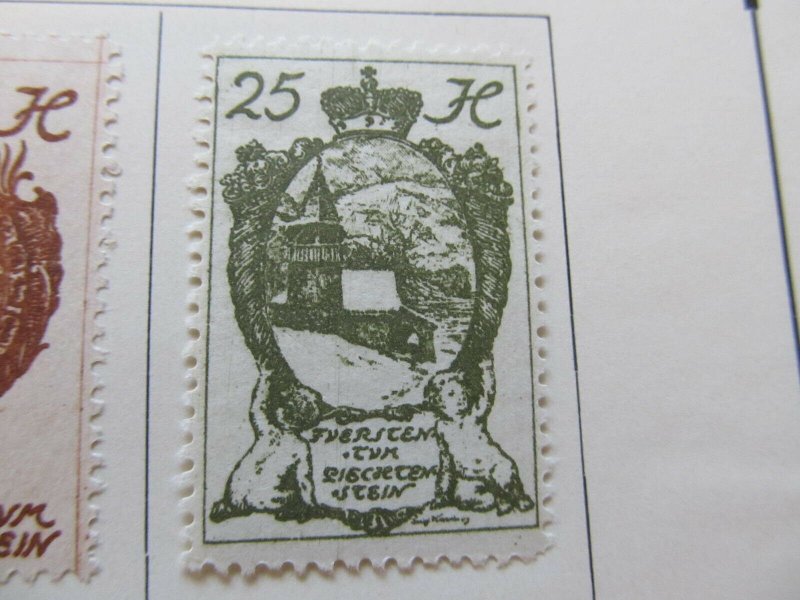 Liechtenstein 1920 25h fine MH* stamp A11P25F86