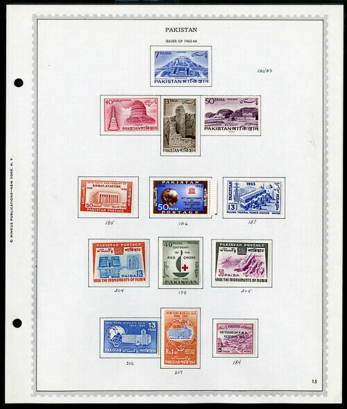 Pakistan mostly mint STAMP collection 1940's to 1969