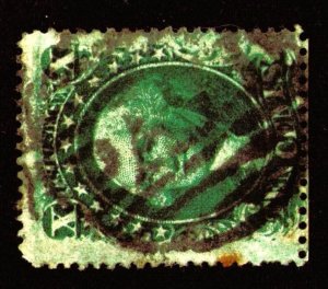 US STAMPS, 10¢ Sc# 35 Ty V 1859 PAID in Cancel