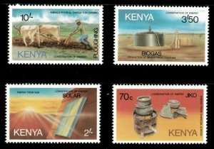 Kenya 1985 - Energy Conservation Forms - Set of 4v - Scott 324-27 - MNH