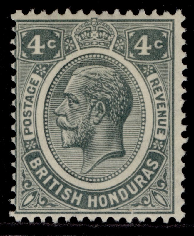 BRITISH HONDURAS GV SG130, 4c grey, M MINT. Cat £22.