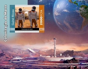 Guinea-Bissau - 2021 Colonization of Mars - Stamp Souvenir Sheet - GB210522b2