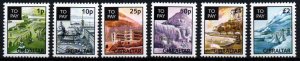 Gibraltar # J20 - J25 MNH