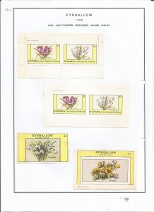 EYNHALLOW -1982 - Crocuses - Sheets - Mint Light Hinged - Private Issue