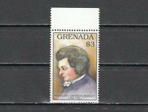 Grenada, Scott cat. 2145 only. Composer Mozart value from Anniversaries issue.