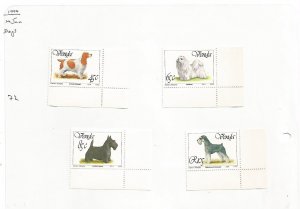 VENDA - 1994 - Dogs - Perf 4v Set - Mint Light Hinged