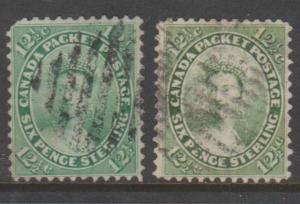 Canada Scott #18 Stamp - Cat $120 - Used Set