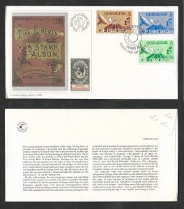 SE)1979 GIBRALTAR  FIRST DAY COVER, EUROPEAN ISSUE, THE LINCOLN STAMP ALBUM