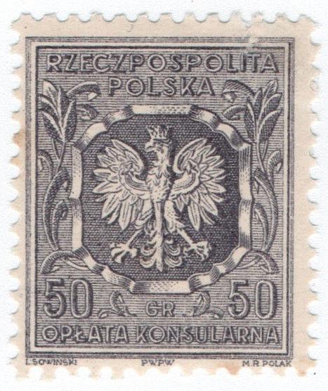 (I.B) Poland Revenue : Consular Service 50gr