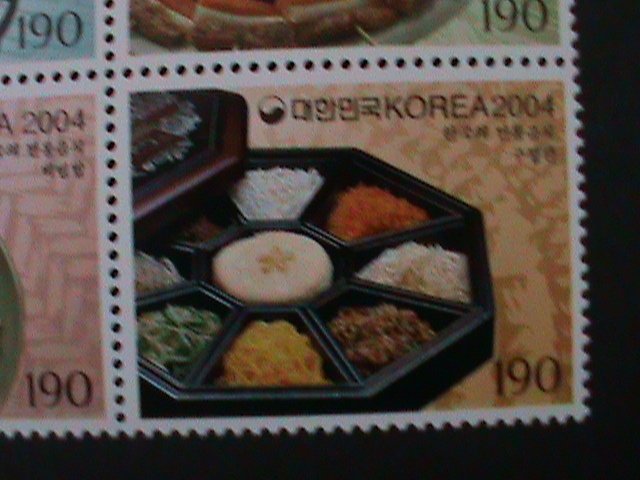 ​KOREA-2004- SC#2149-KOREAN FOOD 4TH SERIES-MNH BLOCK VF-HARD TO FIND-LAST ONE