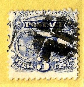 US Post Civil War Era Fancy Cancel: Bold Small CROSSROADs on Sc #114.....11n