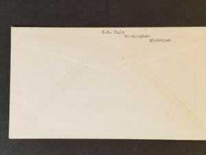 1945 Birmingham Michigan to Richmond Virginia USA Victory WWII Patriotic Cover 