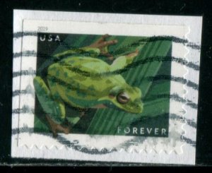 5395 US (55c) Frogs - Pacific Tree Frog SA, used on paper