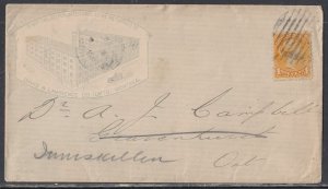 Canad a- Nov 1886 Montreal, QC Domestic  Advertising Cover