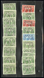 Netherland Stamps # 226-43 MLH VF