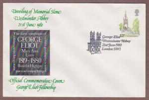 UK # 911 on Unveiling of Eliot Memorial Stone Cover - I Combine S/H