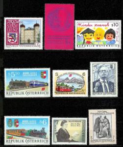 AUSTRIA (149) Diff Better Stamps c1990/2000s ALL Mint Never Hinged 10% of Cat