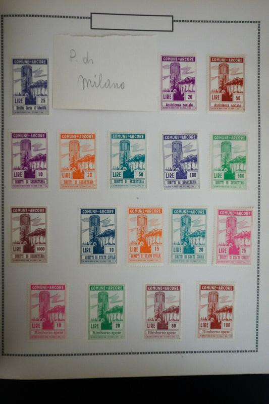 Italy Antique Revenues Stamp Collection