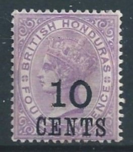 British Honduras #30 Mint No Gum 4p Queen Victoria Surcharged - Wmk. 2