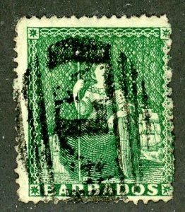 Barbados, Scott #13, Used