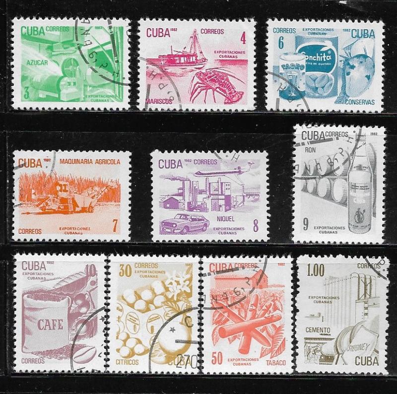 Cuba SC# 2484-2493 Exports