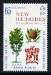 NEW HEBRIDES - 1971 - Royal Society Expedition -Perf Single Stamp, English-M N H