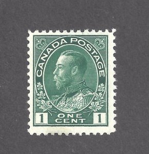 CANADA # 104b MINT NH 1c BLUE-GREEN ADMIRAL BS27221