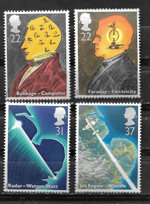 Great Britain # 1360-63  Sciences & Technology    (4) Mint NH