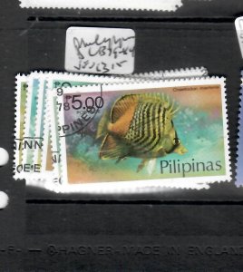 PHILIPPINES   FISH    SET  SC 1379-1384   VFU   PPP0618H