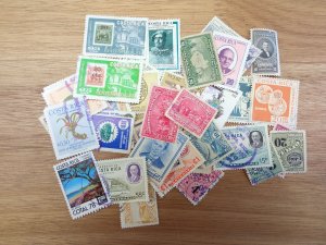 Costa Rica 100 used different stamps lot