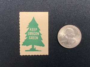 Keep Oregon Green Vintage Poster Stamp