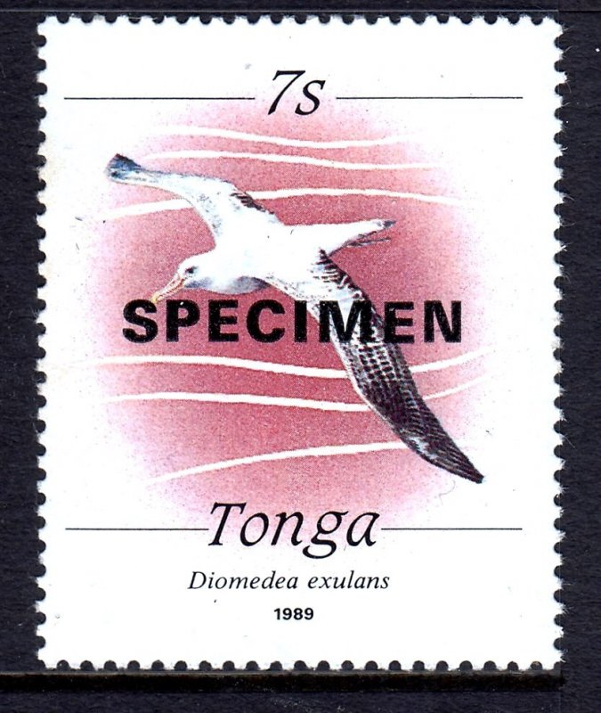 Tonga 1988-89 Diomedea exulans Bird 7s 'SPECIMEN' MNH SC 702 SG 100...