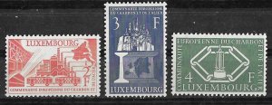 Luxembourg # 315-17 European Coal & Steel   (3)  Mint NH