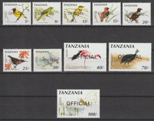 TANZANIA 1990 SG O70/9 MNH