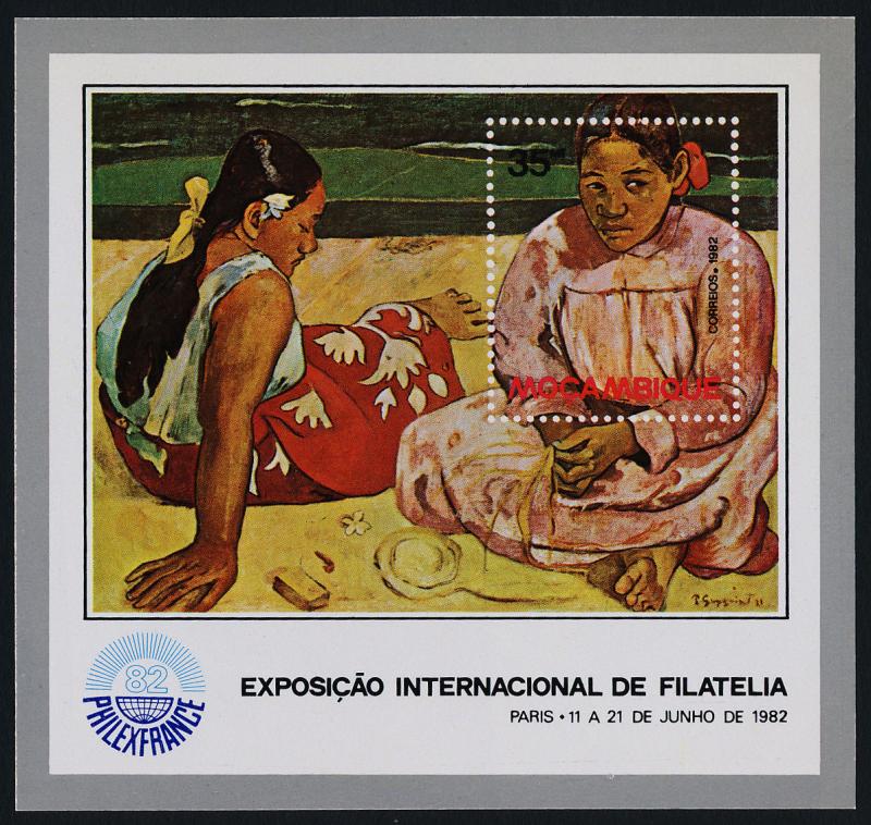 Mozambique 819 MNH Art, Paintings, Gauguin, Two Tahitian Women