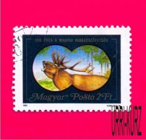 HUNGARY 1981 Nature Fauna Wild Animals Stag Deer 1v Sc2687 Mi3492 CTO OG