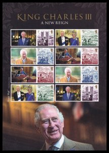 GB LS150 King Charles III A New Regin collector sheet MNH 2023