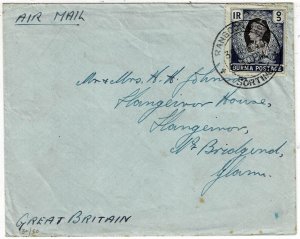 Burma 1940 Rangoon cancel on airmail cover to England