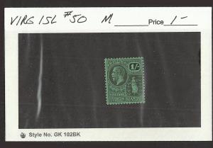 Virgin Islands #50 Mint Hinged Cat $1.00 E 04547