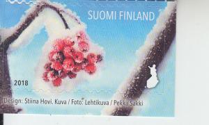 2018 Finland Snowy RowanBerries SA  (Scott 1574) MNH