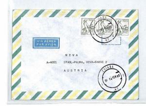 BRAZIL Cover *Cuiaba* Air Mail MIVA Missionary 1980 AUSTRIA {samwells} CM147 