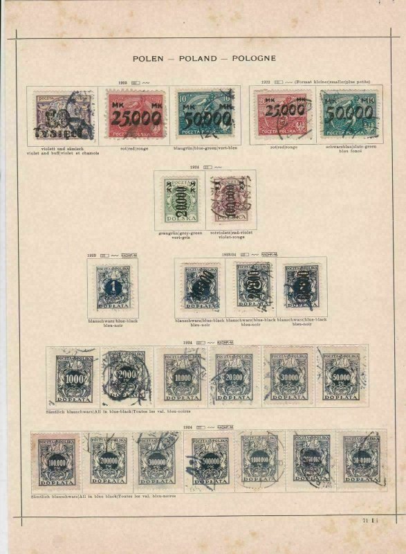 poland 1923  stamps page ref 17513